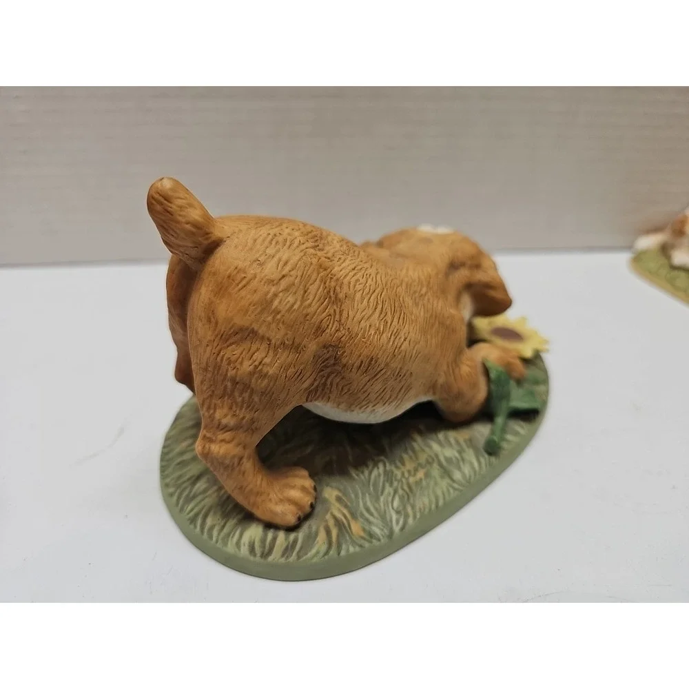 Vintage Porcelain‎ Figurine Dogs HOMCO 1985 A Total Of 4 Dogs....& 1 Duck
